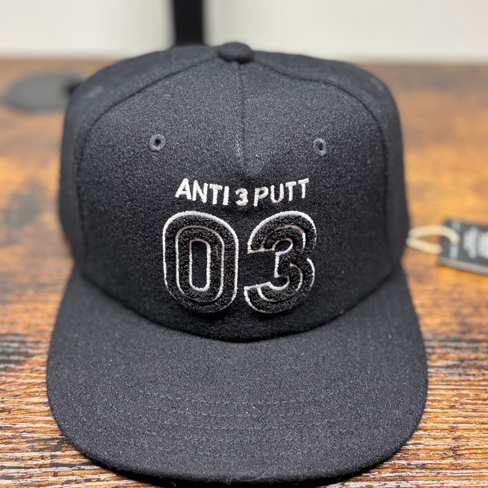 Adidas Black and White Snapback Hat with Embroidered Design